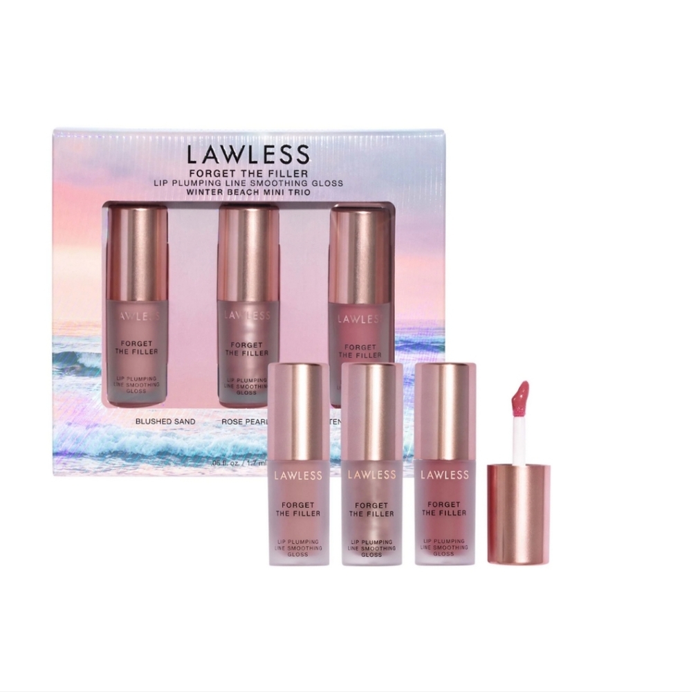 BNIB Lawless Mini Winter Beach Lip Plumper Set